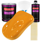 School Bus Yellow Acrylic Urethane Auto Paint - Complete Gallon Paint Kit - Professional Single Stage Automotive Car Coating, 4:1 Mix Ratio 2.8 VOC