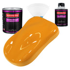 School Bus Yellow Acrylic Urethane Auto Paint (Complete Quart Paint Kit) Professional Single Stage Automotive Car Truck Coating, 4:1 Mix Ratio 2.8 VOC