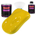 Electric Yellow Acrylic Urethane Auto Paint - Complete Quart Paint Kit - Professional Single Stage Automotive Car Truck Coating, 4:1 Mix Ratio 2.8 VOC