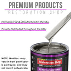 Graphite Gray Metallic Acrylic Urethane Auto Paint (Complete Gallon Paint Kit) Professional Single Stage Automotive Car Coating, 4:1 Mix Ratio 2.8 VOC