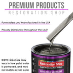 Anthracite Gray Metallic Acrylic Urethane Auto Paint (Complete Quart Paint Kit) Professional Single Stage Automotive Car Coating 4:1 Mix Ratio 2.8 VOC