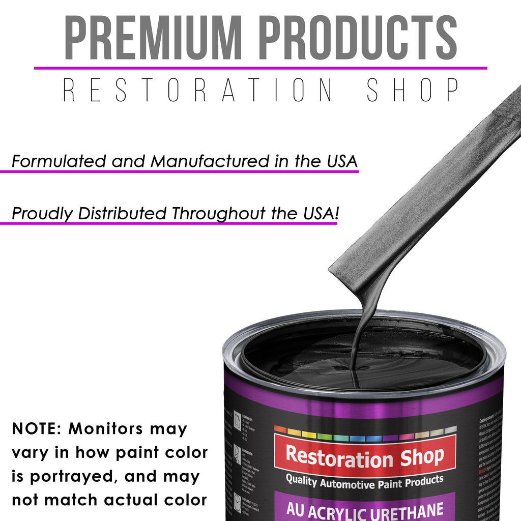 Black Sparkle Metallic Acrylic Urethane Auto Paint (Complete Gallon Paint Kit) Professional Single Stage Automotive Car Coating, 4:1 Mix Ratio 2.8 VOC