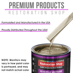 Driftwood Beige Metallic Acrylic Urethane Auto Paint - Complete Gallon Paint Kit - Pro Single Stage Automotive Car Truck Coating 4:1 Mix Ratio 2.8 VOC