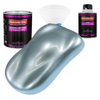 Ice Blue Metallic Acrylic Urethane Auto Paint (Complete Quart Paint Kit) Professional Single Stage Automotive Car Truck Coating, 4:1 Mix Ratio 2.8 VOC