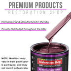 Vintage Burgundy Metallic Acrylic Urethane Auto Paint (Complete Gallon Paint Kit) Pro Single Stage Automotive Car Truck Coating, 4:1 Mix Ratio 2.8 VOC