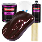 Molten Red Metallic Acrylic Urethane Auto Paint - Complete Gallon Paint Kit - Professional Single Stage Automotive Car Coating, 4:1 Mix Ratio 2.8 VOC