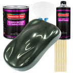 Fathom Green Firemist Acrylic Urethane Auto Paint - Complete Gallon Paint Kit - Professional Single Stage Automotive Car Coating 4:1 Mix Ratio 2.8 VOC
