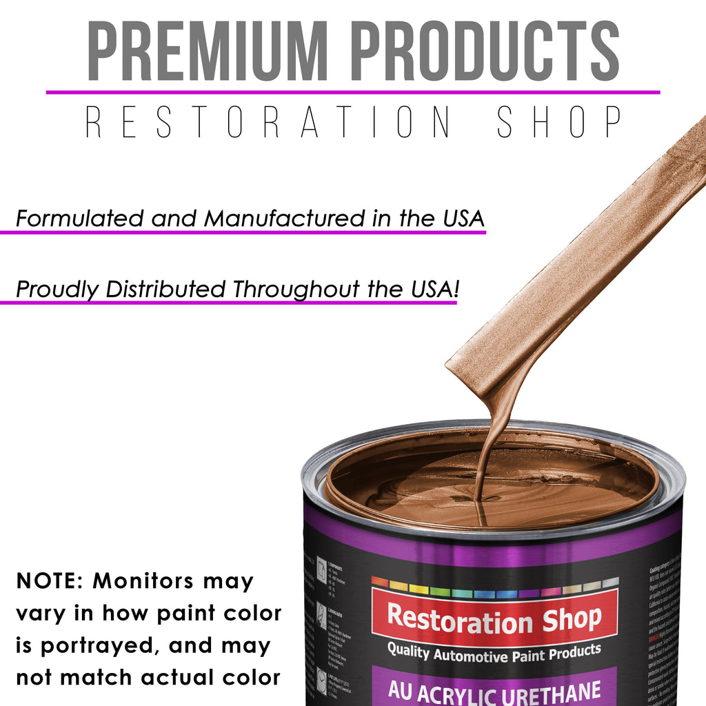 Firemist Copper Acrylic Urethane Auto Paint - Complete Quart Paint Kit - Professional Single Stage Automotive Car Truck Coating, 4:1 Mix Ratio 2.8 VOC
