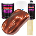 Saddle Brown Firemist Acrylic Urethane Auto Paint - Complete Gallon Paint Kit - Professional Single Stage Automotive Car Coating 4:1 Mix Ratio 2.8 VOC