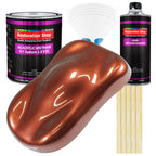 Saddle Brown Firemist Acrylic Urethane Auto Paint - Complete Gallon Paint Kit - Professional Single Stage Automotive Car Coating 4:1 Mix Ratio 2.8 VOC