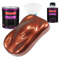 Saddle Brown Firemist Acrylic Urethane Auto Paint - Complete Quart Paint Kit - Professional Single Stage Automotive Car Coating, 4:1 Mix Ratio 2.8 VOC