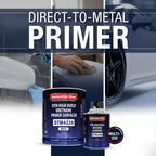 1.25 Quart 2K High Build Primer Automotive Paint Kit - 1 Qt. White Urethane Primer Surfacer, 1/2 Pint Hardener, 4:1 Mix Ratio