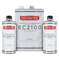 1.5 Gallon Ultra Flow Premium European Clearcoat Auto Paint Kit, 2.1 VOC - 1 Gal. Urethane Clear, 2 Qts Hardener, 2:1 Ratio, Coating