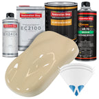 Ivory Urethane Basecoat with European Clearcoat Auto Paint - Complete Quart Paint Color Kit - Automotive Refinish Coating