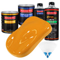 School Bus Yellow - Urethane Basecoat with Clearcoat Auto Paint - Complete Medium Quart Paint Kit - Professional Gloss Automotive Car Truck Coating