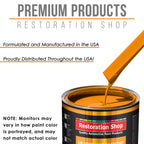 Speed Yellow - Urethane Basecoat with Premium Clearcoat Auto Paint - Complete Medium Quart Paint Kit - Professional High Gloss Automotive Coating
