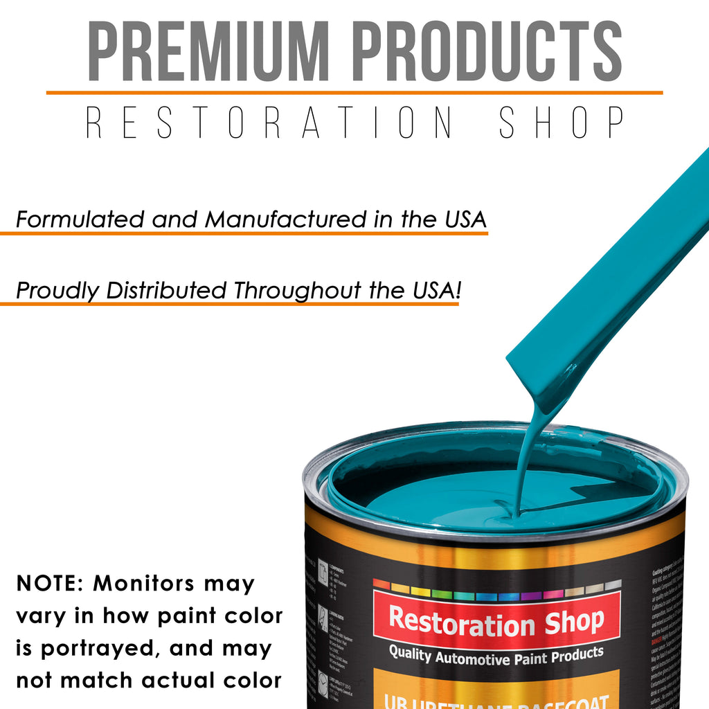 Petty Blue - Urethane Basecoat with Premium Clearcoat Auto Paint - Complete Medium Quart Paint Kit - Professional High Gloss Automotive Coating