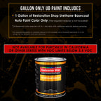 Pro Street Red - Urethane Basecoat Auto Paint - Gallon Paint Color Only - Professional High Gloss Automotive, Car, Truck Coating