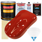 Scarlet Red - Urethane Basecoat with Premium Clearcoat Auto Paint - Complete Slow Gallon Paint Kit - Professional High Gloss Automotive Coating