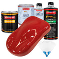 Jalapeno Bright Red - Urethane Basecoat with Premium Clearcoat Auto Paint (Complete Medium Quart Paint Kit) Professional High Gloss Automotive Coating