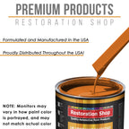 California Orange - Urethane Basecoat with Premium Clearcoat Auto Paint - Complete Medium Quart Paint Kit - Professional High Gloss Automotive Coating