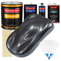Gunmetal Grey Metallic - Urethane Basecoat with Clearcoat Auto Paint (Complete Slow Gallon Paint Kit) Professional Gloss Automotive Car Truck Coating