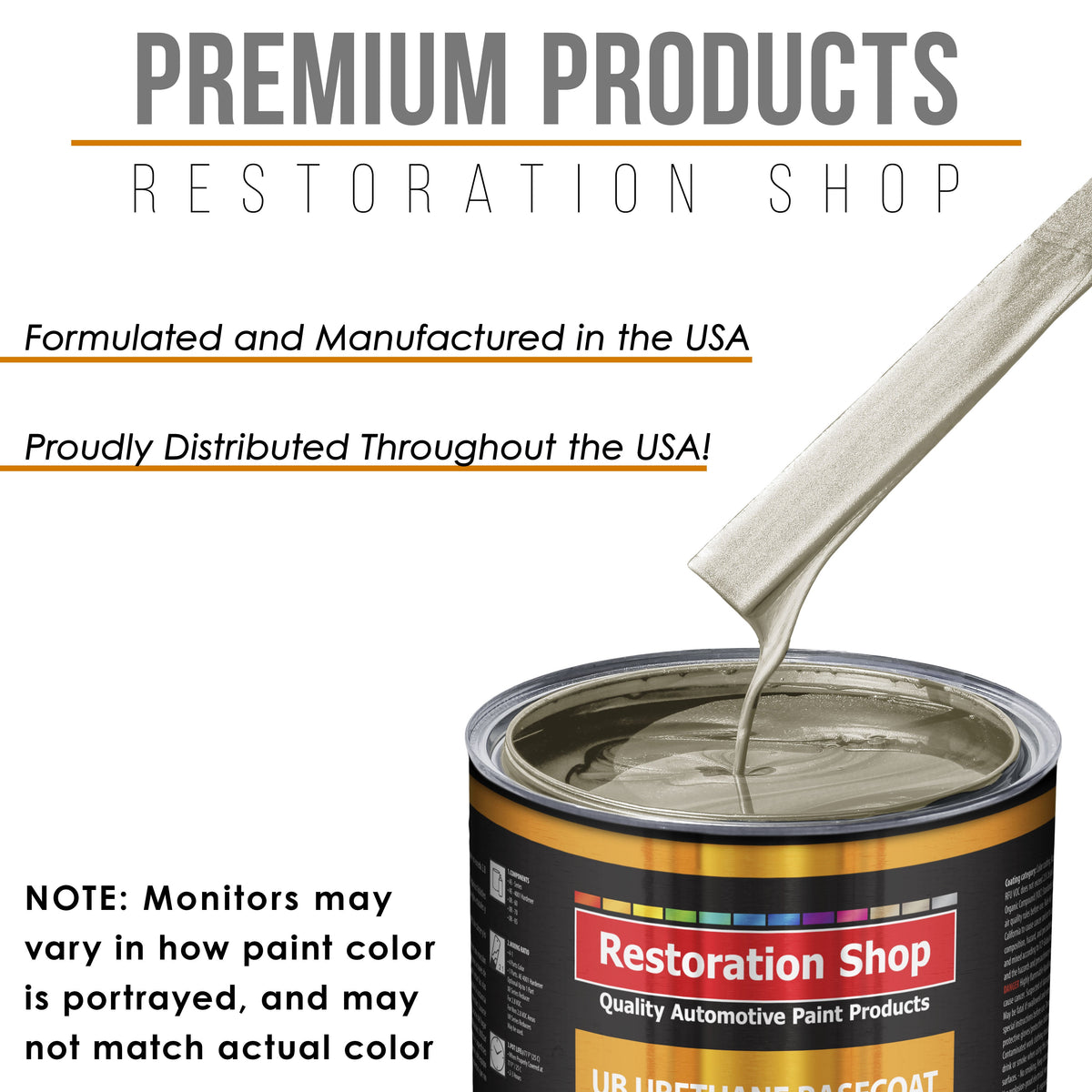 Gold Mist Metallic - Urethane Basecoat with Clearcoat Auto Paint - Complete Medium Gallon Paint Kit - Professional Gloss Automotive Car Truck Coating