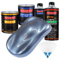 Sonic Blue Metallic - Urethane Basecoat with Clearcoat Auto Paint - Complete Medium Quart Paint Kit - Professional Gloss Automotive Car Truck Coating