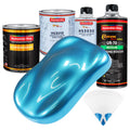 Electric Blue Metallic - Urethane Basecoat with Premium Clearcoat Auto Paint - Complete Medium Quart Paint Kit - Professional Gloss Automotive Coating