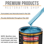 Electric Blue Metallic - Urethane Basecoat Auto Paint - Quart Paint Color Only - Professional High Gloss Automotive, Car, Truck Coating