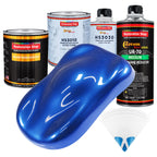 Daytona Blue Pearl - Urethane Basecoat with Premium Clearcoat Auto Paint (Complete Medium Quart Paint Kit) Professional High Gloss Automotive Coating
