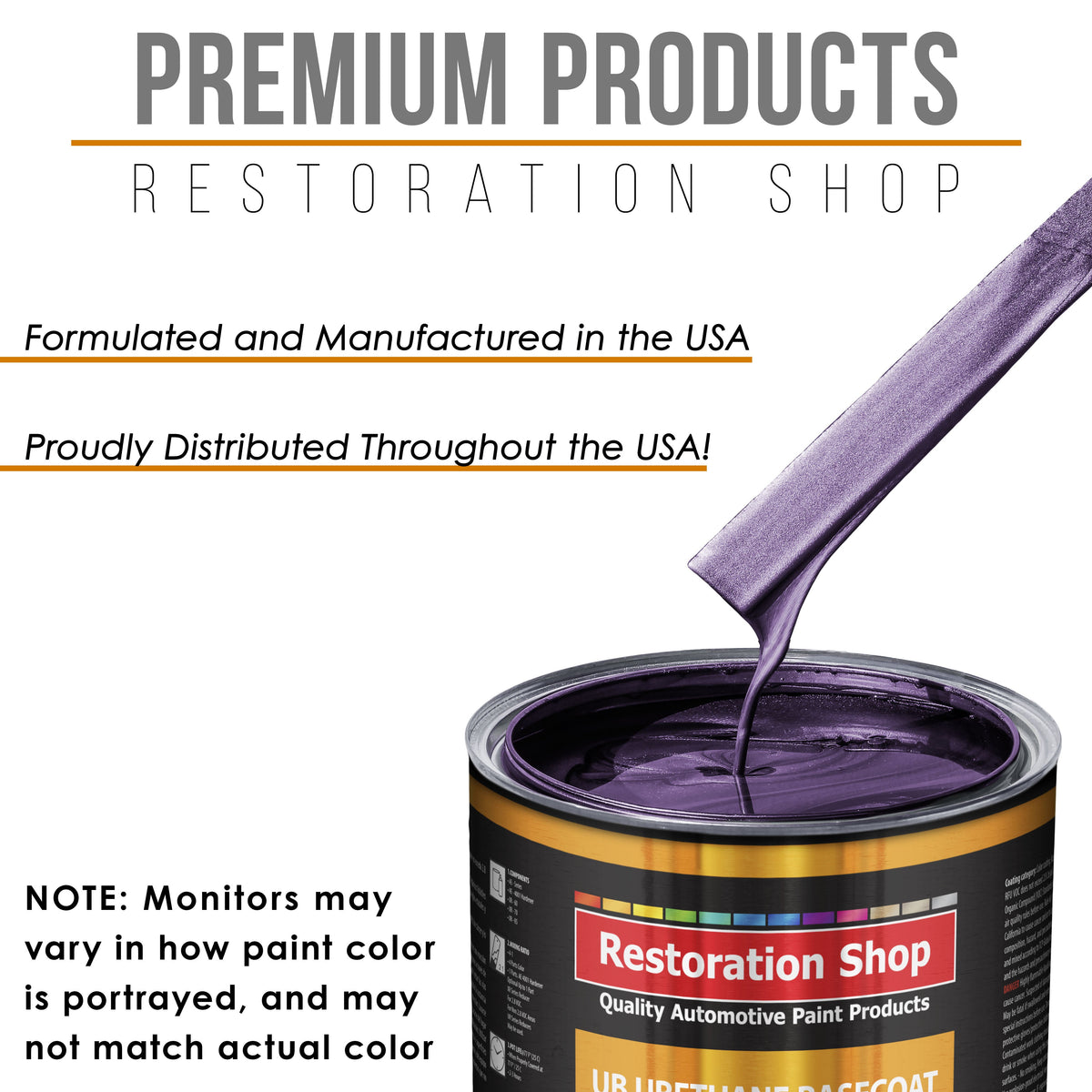 Plum Crazy Metallic - Urethane Basecoat with Clearcoat Auto Paint - Complete Fast Gallon Paint Kit - Professional Gloss Automotive Car Truck Coating