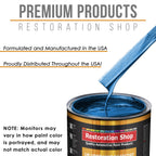 Fiji Blue Metallic - Urethane Basecoat Auto Paint - Quart Paint Color Only - Professional High Gloss Automotive, Car, Truck Coating