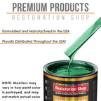 Rally Green Metallic - Urethane Basecoat with Premium Clearcoat Auto Paint - Complete Medium Quart Paint Kit - Professional Gloss Automotive Coating