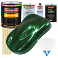 British Racing Green Metallic - Urethane Basecoat with Premium Clearcoat Auto Paint (Complete Medium Gallon Paint Kit) Professional Automotive Coating