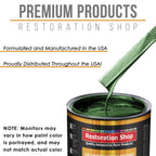 British Racing Green Metallic - Urethane Basecoat with Clearcoat Auto Paint - Complete Medium Gallon Paint Kit - Professional Automotive Car Coating