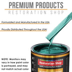 Dark Teal Metallic - Urethane Basecoat with Premium Clearcoat Auto Paint - Complete Slow Gallon Paint Kit - Professional High Gloss Automotive Coating