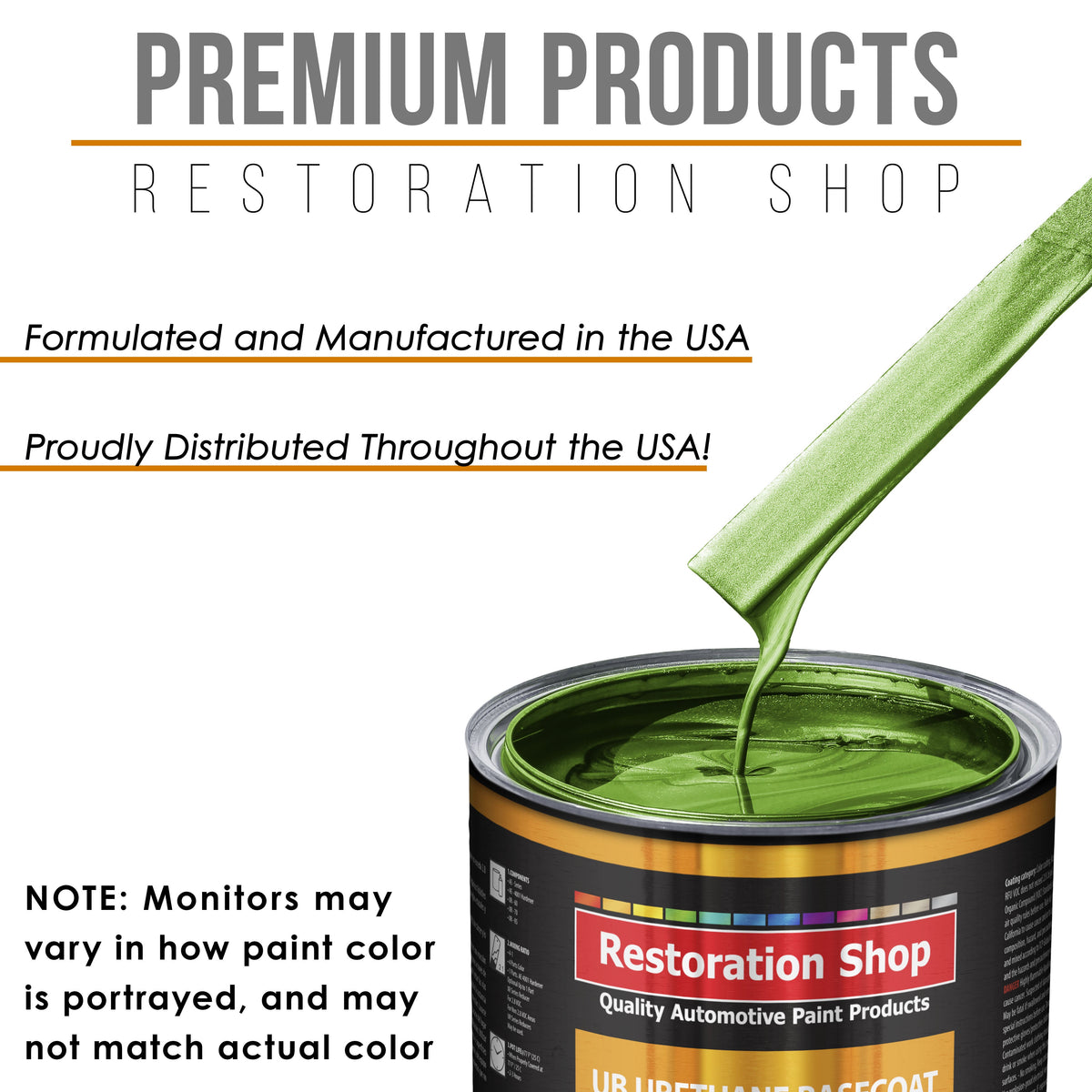 Synergy Green Metallic - Urethane Basecoat with Premium Clearcoat Auto Paint (Complete Medium Gallon Paint Kit) Professional Gloss Automotive Coating