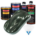 Fathom Green Firemist - Urethane Basecoat with Clearcoat Auto Paint (Complete Medium Quart Paint Kit) Professional Gloss Automotive Car Truck Coating