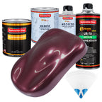 Milano Maroon Firemist - Urethane Basecoat with Premium Clearcoat Auto Paint - Complete Medium Quart Paint Kit - Professional Gloss Automotive Coating
