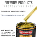 Saturn Gold Firemist - Urethane Basecoat with Premium Clearcoat Auto Paint - Complete Medium Quart Paint Kit - Professional Gloss Automotive Coating