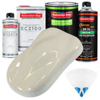 Performance Bright White - LOW VOC Urethane Basecoat with European Clearcoat Auto Paint - Complete Quart Paint Color Kit - Automotive Coating