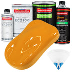 School Bus Yellow - LOW VOC Urethane Basecoat with European Clearcoat Auto Paint - Complete Quart Paint Color Kit - Automotive Coating