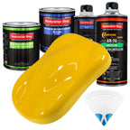 Viper Yellow - LOW VOC Urethane Basecoat with Clearcoat Auto Paint - Complete Medium Quart Paint Kit - Professional High Gloss Automotive Coating