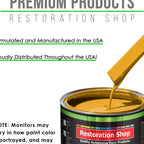 Citrus Yellow - LOW VOC Urethane Basecoat with Clearcoat Auto Paint - Complete Medium Quart Paint Kit - Professional High Gloss Automotive Coating