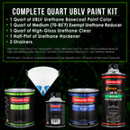 Deere Green - LOW VOC Urethane Basecoat with Clearcoat Auto Paint - Complete Medium Quart Paint Kit - Professional High Gloss Automotive Coating