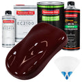 Burgundy - LOW VOC Urethane Basecoat with European Clearcoat Auto Paint - Complete Quart Paint Color Kit - Automotive Coating