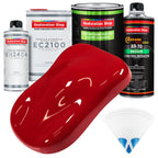 Viper Red - LOW VOC Urethane Basecoat with European Clearcoat Auto Paint - Complete Quart Paint Color Kit - Automotive Coating