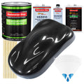 Black Sparkle Metallic - LOW VOC Urethane Basecoat with Premium Clearcoat Auto Paint - Complete Medium Gallon Paint Kit - Pro Automotive Coating