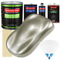 Galaxy Silver Metallic - LOW VOC Urethane Basecoat with Clearcoat Auto Paint (Complete Medium Gallon Paint Kit) Professional Gloss Automotive Coating